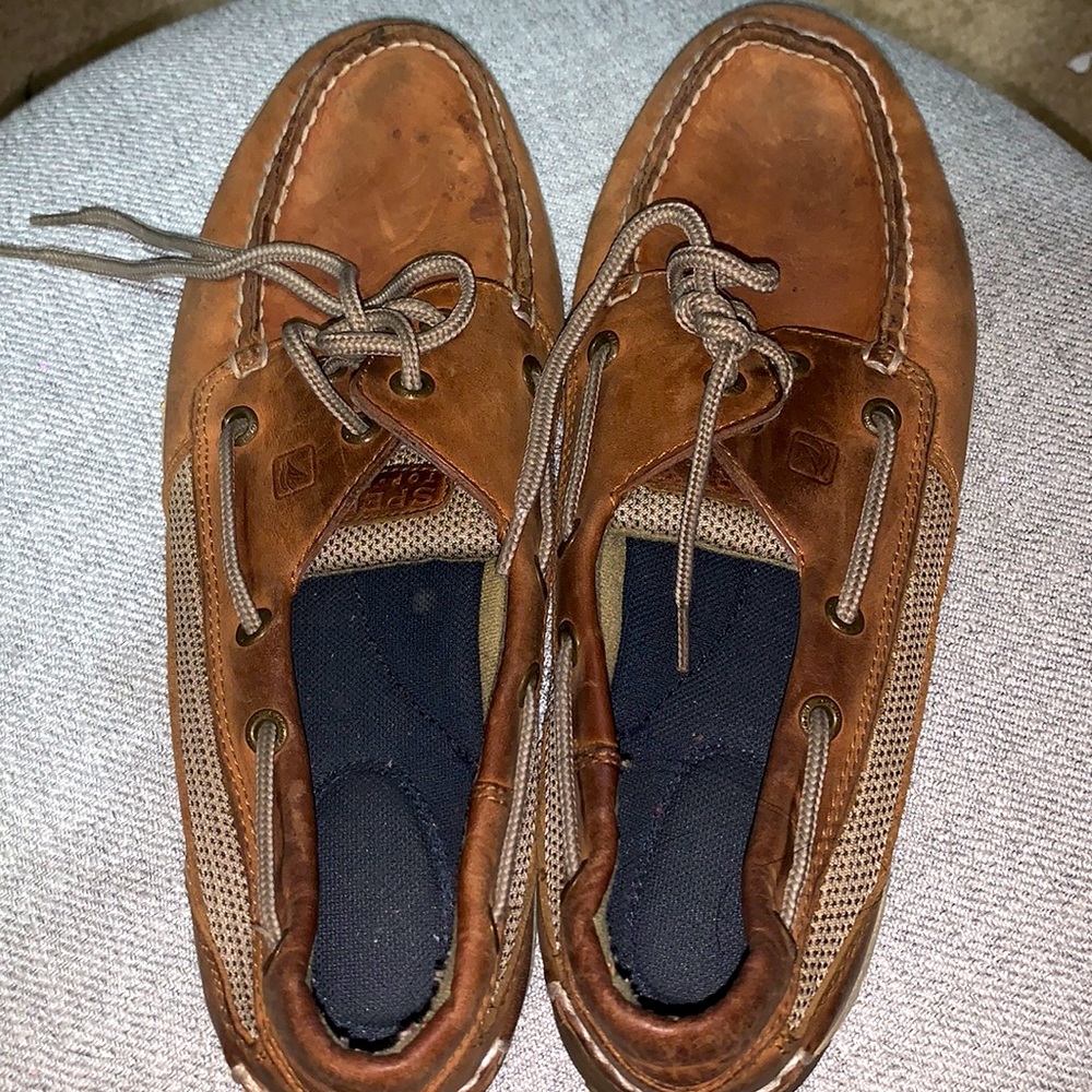 Brown loafer like shoes